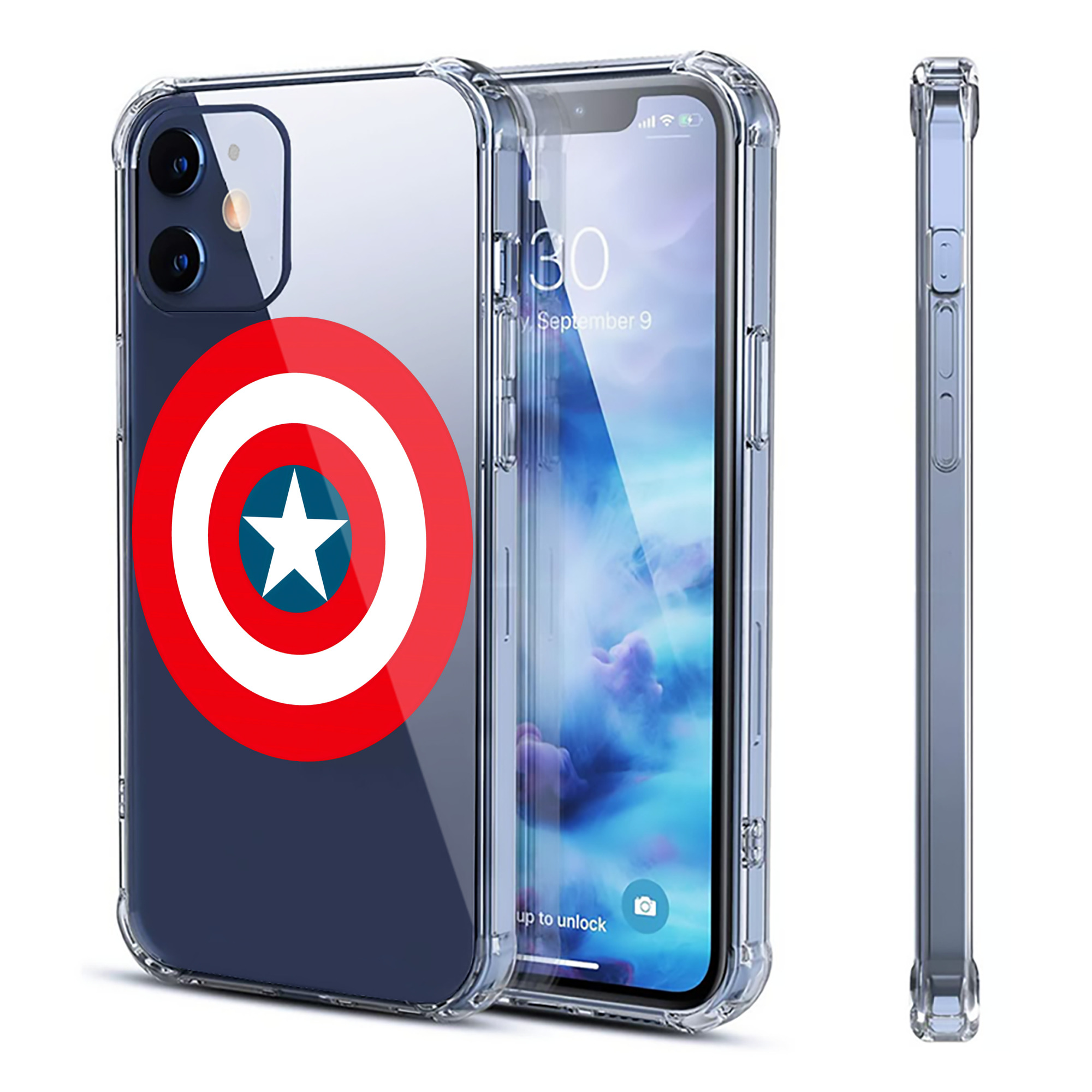 （画像用） アベンジャーズ The Avengers 【iPhone 12シリーズ対応】透明スマホケース（クリアソフトケース）
